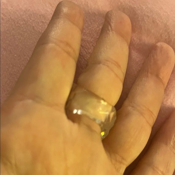 21# Clear Geometric Statement Ring - Picture 4 of 10